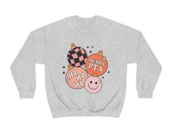 Merry PTA Ornaments Crewneck Sweatshirt | Physical Therapy Assistant Christmas Shirt | PTA Holiday | PTA | Gift | Physical Therapist Gift