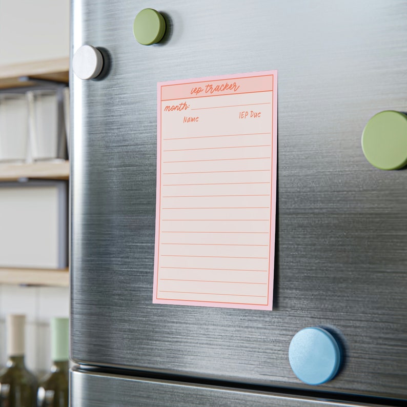 IEP Tracker Post-it® Note Pad 4 x 6 | SLP Organization Sticky Note | SPED Teacher Speech Occupational Therapist Sticky image 4