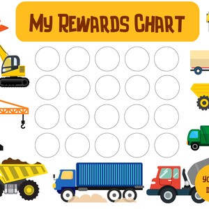 Toddlers Routine Sticker Chart, Kids Habit Reward Tracker, Printable ...