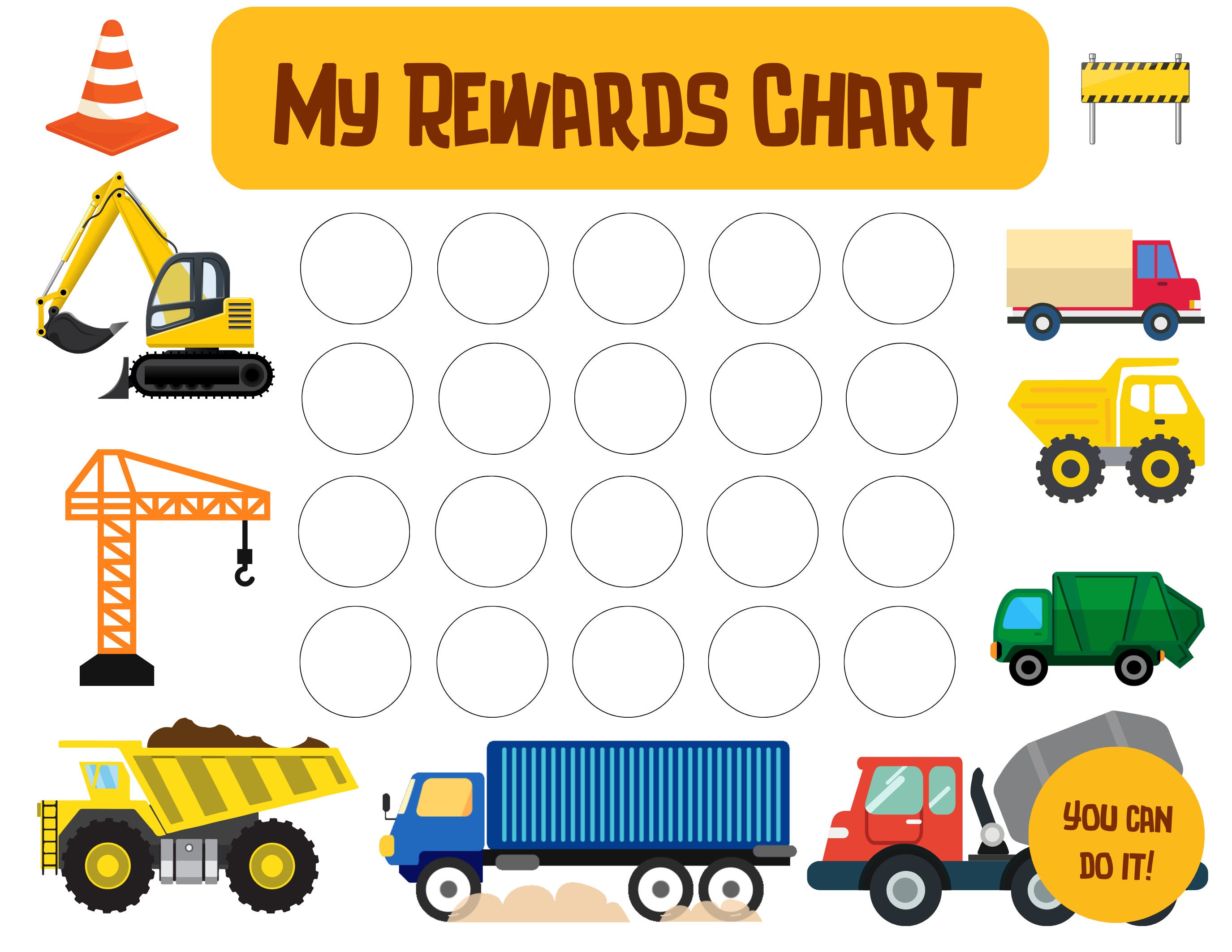 Toddlers Routine Sticker Chart, Kids Habit Reward Tracker, Printable ...