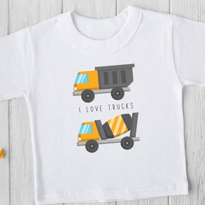 Toddler Boy Garbage Truck T Shirt, Truck Lover Shirt, Trash Truck Shirt, Garbage Truck Gift for Toddler, Trash Day Tee, Recycling Truck Gift