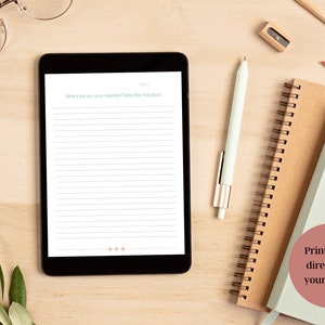 Self Discovery Journal: 100 Pages of Deep Writing Prompts, Printable Pages of Journal Prompts, Digital Journal With Writing Prompts