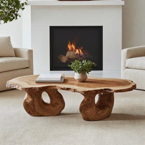 Reclaimed wood coffee table handmade live edge side table farmhouse table for living room unique home decor