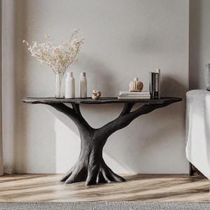 Live edge table Entry Way Table Console Furniture Narrow Entryway Table Farmhouse console table handmade rustic natural wood console table