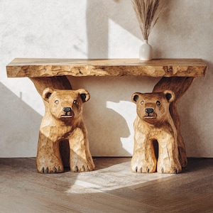 Console Furniture Narrow Entryway Table Live edge table Entry Way Table Farmhouse console table handmade rustic natural wood console table