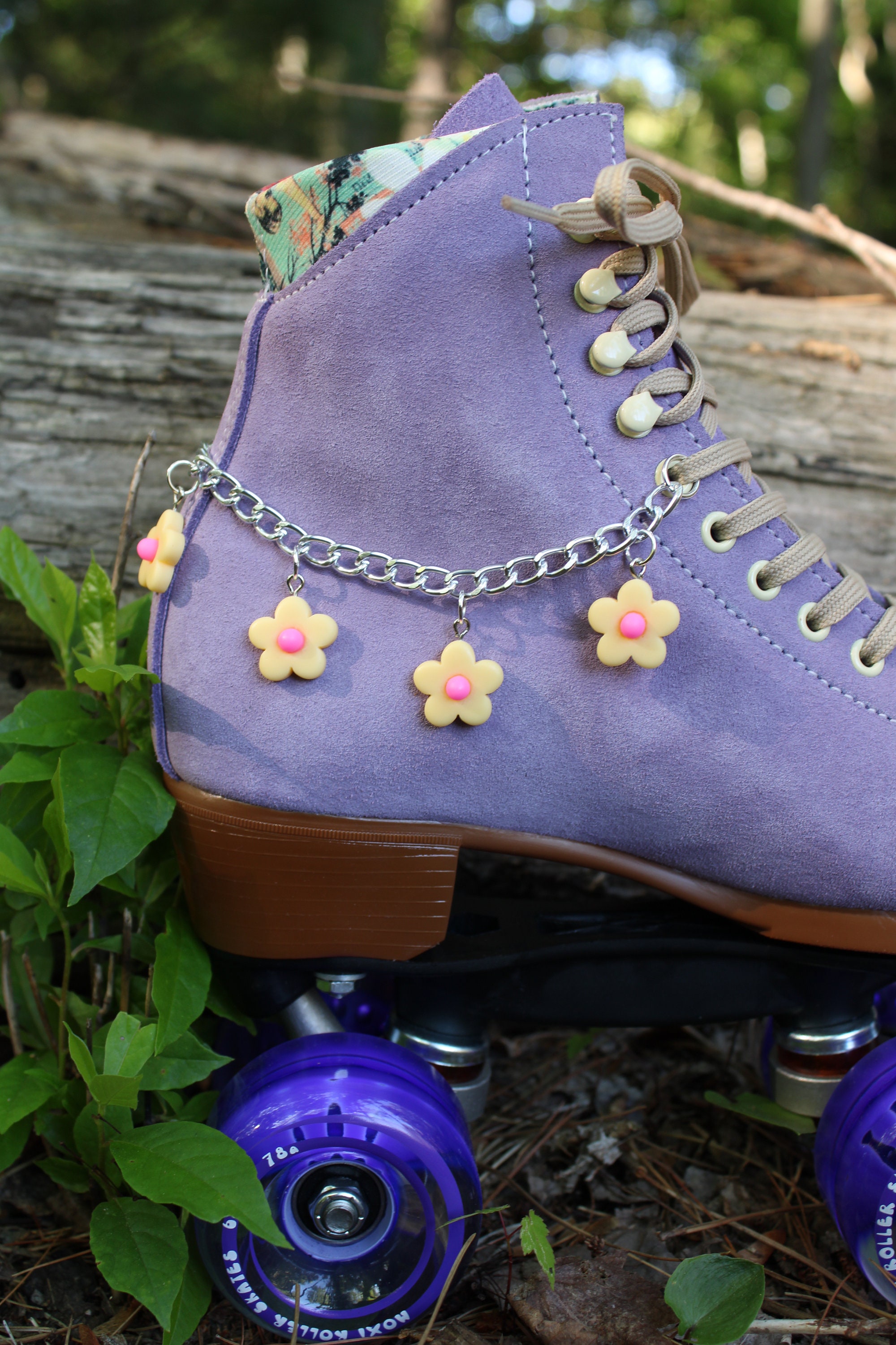 Roller Skate Accessories Yellow Flower Skate Anklet SOLD Etsy