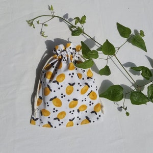 Zero Waste – Beutel mit Kordelzug aus Bio-Baumwolle