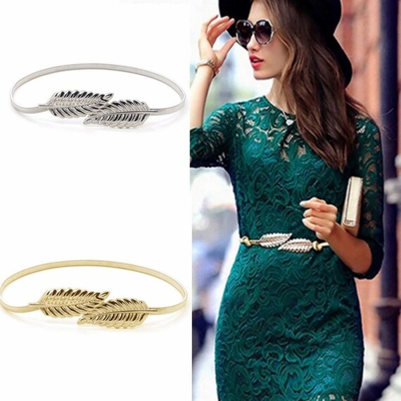 silver metal belts for dresses