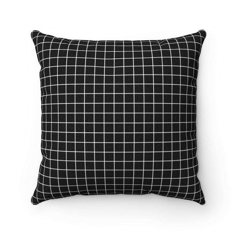 Grid Throw Pillow Case Checkers Plaid Throw Pillow Cover Etsy