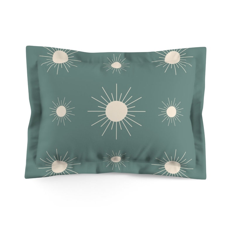 Mid Century Modern Boho Sun Duvet Cover Modern Boho Sun Etsy