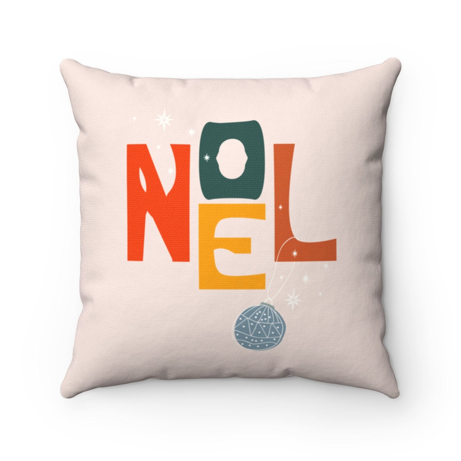 Mid Century Modern Christmas Throw Pillow Case Modern Boho Etsy