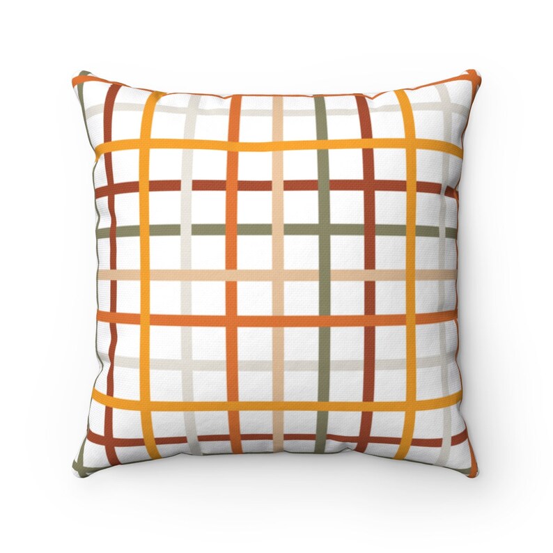 Grid Throw Pillow Case Checkers Plaid Throw Pillow Cover Etsy