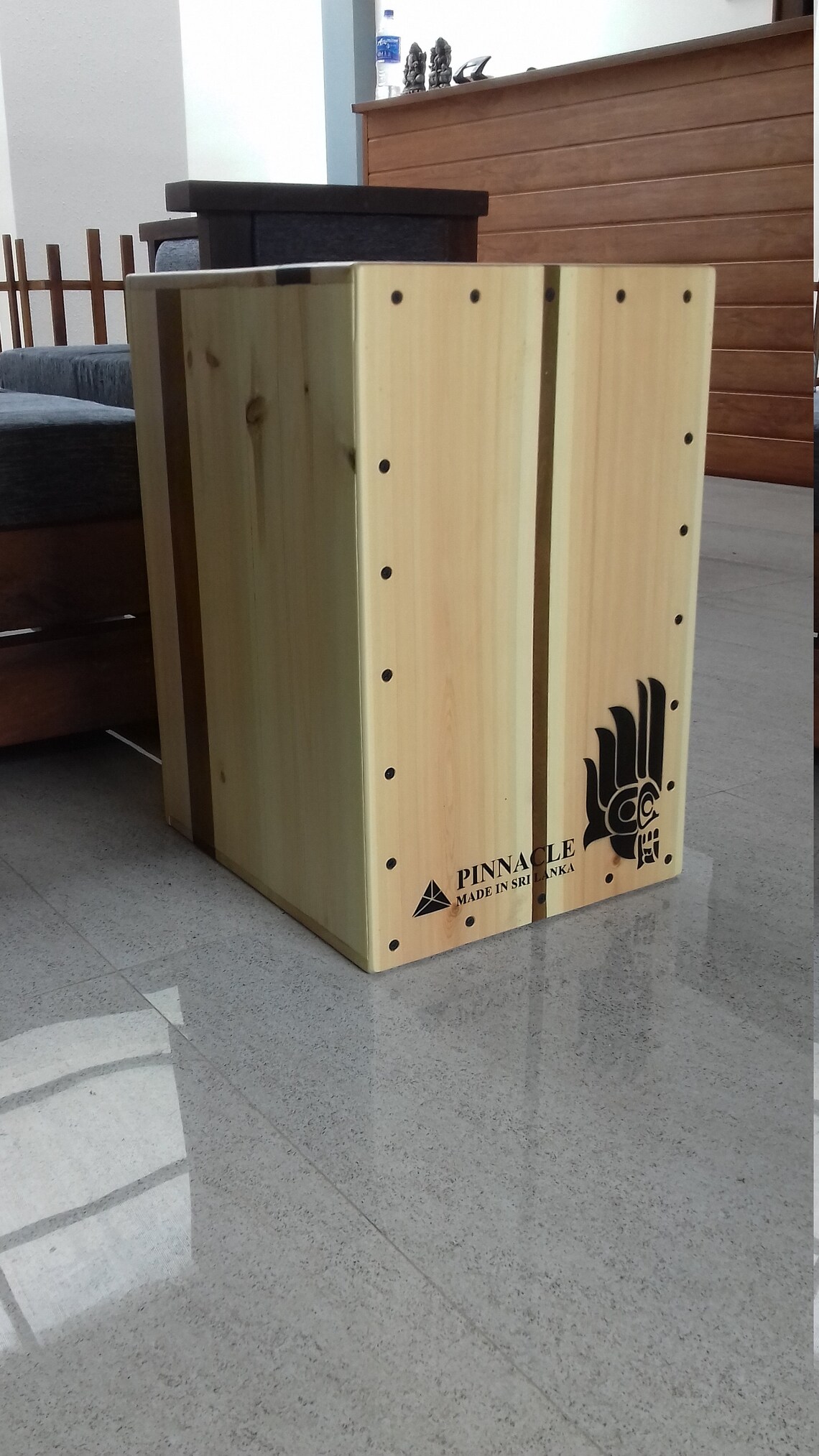 Music Cajon Drum Box 100 Made in Sri Lanka Pine Wooden Cajon Music