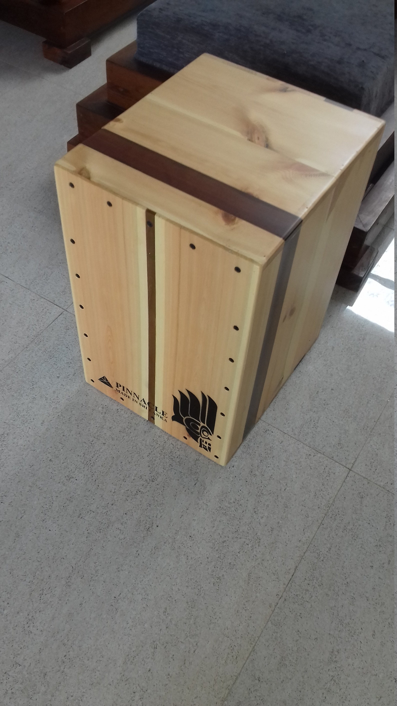 Music Cajon Drum Box 100 Made in Sri Lanka Pine Wooden Cajon Music