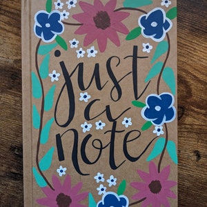 Painted Hardcover Journal: 5 Designs!