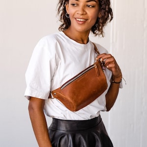 Etsy leather fanny pack sale