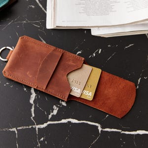 Schlüsselanhänger Brieftasche, Leder Schlüsselanhänger Kartenhalter, Personalisierte Schlüsselanhänger Brieftasche, Brieftasche Schlüsselanhänger, Leder Geldbörse, Kartenhalter Schlüsselanhänger