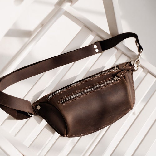 Leather Fanny Pack Fanny Pack Belt Bag Hip Bag Bum Bag Etsy