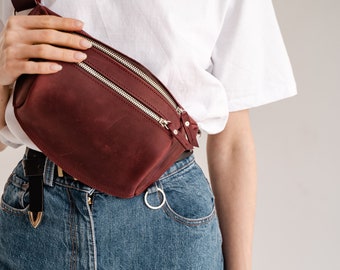 Leather fanny pack, pack, belt bag, hip bag, bum bag, clothing fanny pack, Leather Hip Bag, waist bag, packs women, gift for a man, handmade