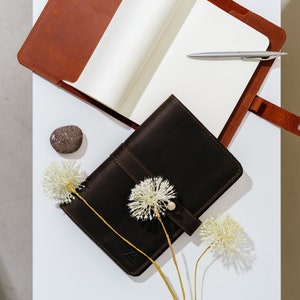 Leather Notebook Cover Personalization, Vintage leather journal cover A5, Simple notebook cover a5, Moleskine cover, Hobonichi Techo