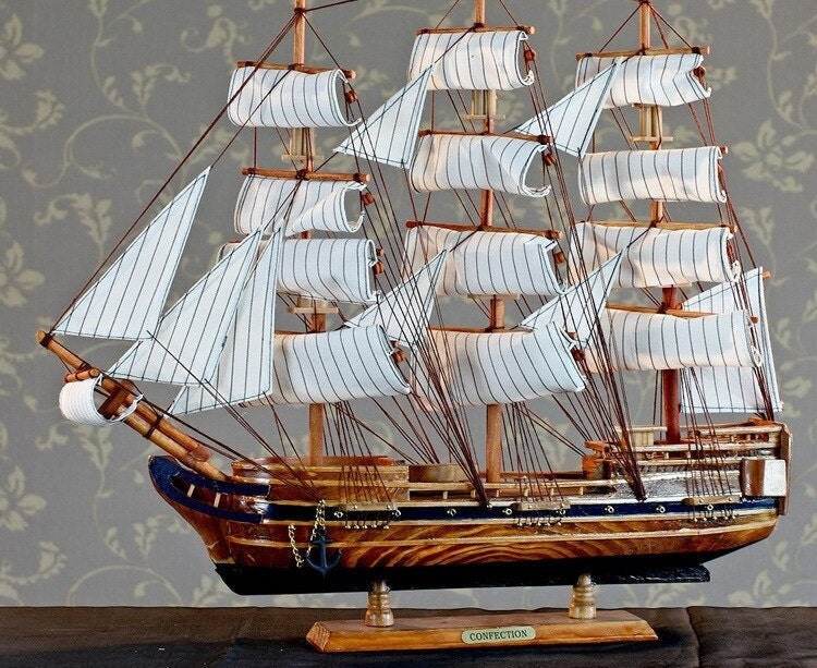 Barco de vela de madera grandes artesanías hechas a mano gran Etsy Barco de vela de madera grandes artesanías hechas a mano gran Etsy