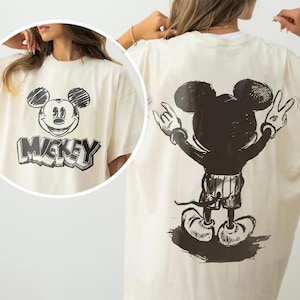 Micky Maus PNG-Datei, Micky Pose Png, Vintage Disney Micky, Disney Trip-Shirt-Design, Disney Geschenk,