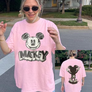 Mickey Mouse PNG File, Mickey Pose Png, Vintage Disney Mickey, Disney Trip Shirt Design, Disney Gift, image 3