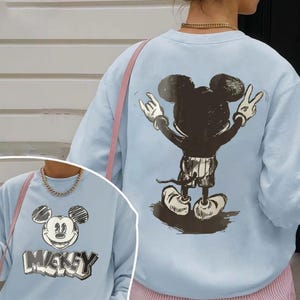Mickey Mouse PNG File, Mickey Pose Png, Vintage Disney Mickey, Disney Trip Shirt Design, Disney Gift, image 5