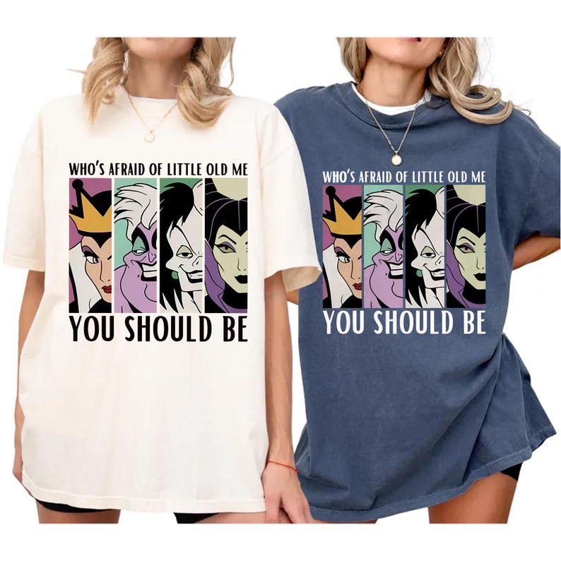¿Quién le teme a mí? PNG, archivo PNG de Disney, diseño de camiseta de villanos de Disney, villanos clásicos de Disney imagen 1