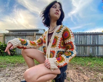 70's Inspired Cardigan | PDF PATTERN DOWNLOAD | all sizes