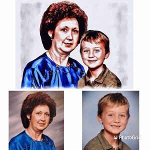 Photo Merge Portrait – Add Deceased Family Members, Photo Enhancement (Digital)