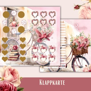 Klappchallenge Romantika für A6 Budgetbinder | Sparchallenge | Budgeting