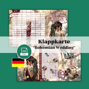 Download Bohemian Wedding Hochzeit Klappkarte