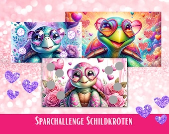 Sparchallenge  Schildkröten | Rubbelchallenge | Loschallenge | Würfelchallenge