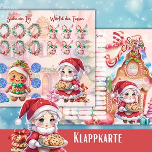 Klappchallenge Sweet Christmas für A6 Budgetbinder | Sparchallenge | Budgeting