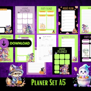 Halloween Planner Download Set | Budget Planner | Envelope Method