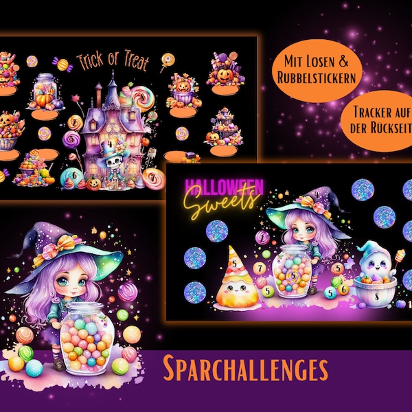 Sparchallenge Trick or Treat | Halloween Sweets| Rubbelchallenge | Loschallenge | Umschlagmethode