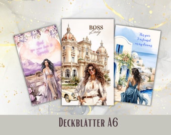 Deckblatt für A6 Budget Binder | Deckblatt A6 Planer