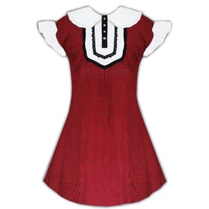 Retro 50&#39;s Dress Rockabilly Swing Clothing Vintage Style Lolita Gingham Checked