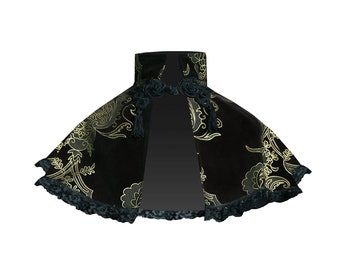 Capelet Steampunk Victorian Velvet Gothic Renaissance Medieval Stage Costume Cosplay Civil War Lolita Theater Short Cloak Collar Cape Black