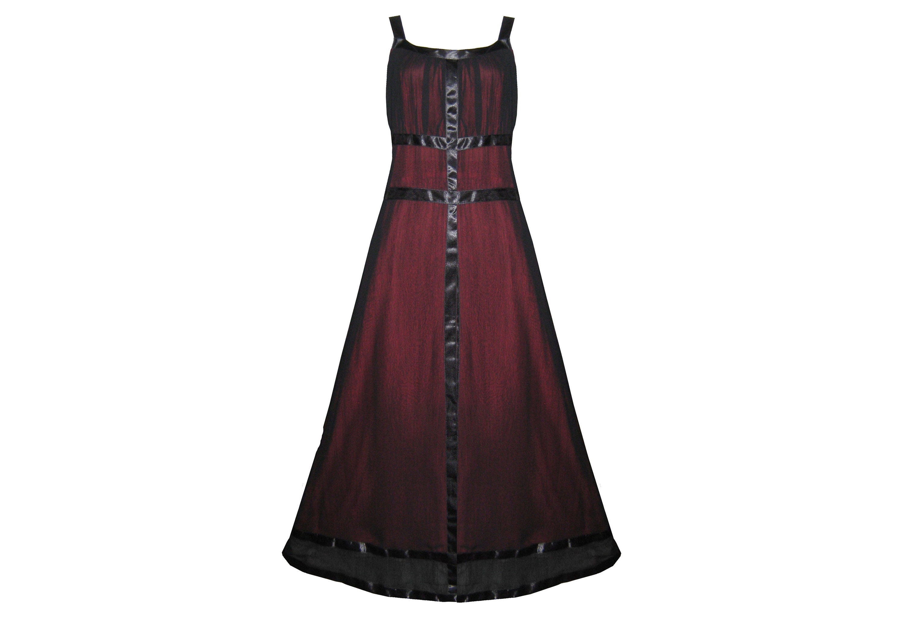 Red Edwardian Style Dress - Etsy