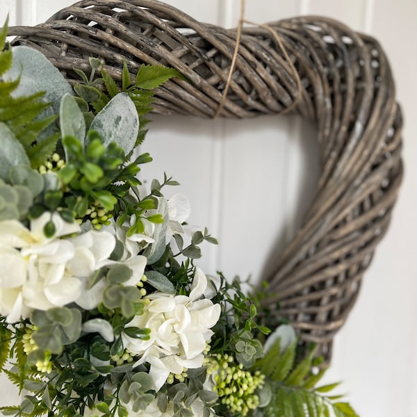 Spring/ Summer faux flower door wreath.