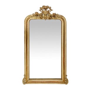 Antique French Gold Mirror 19th Century Louis XVI Style