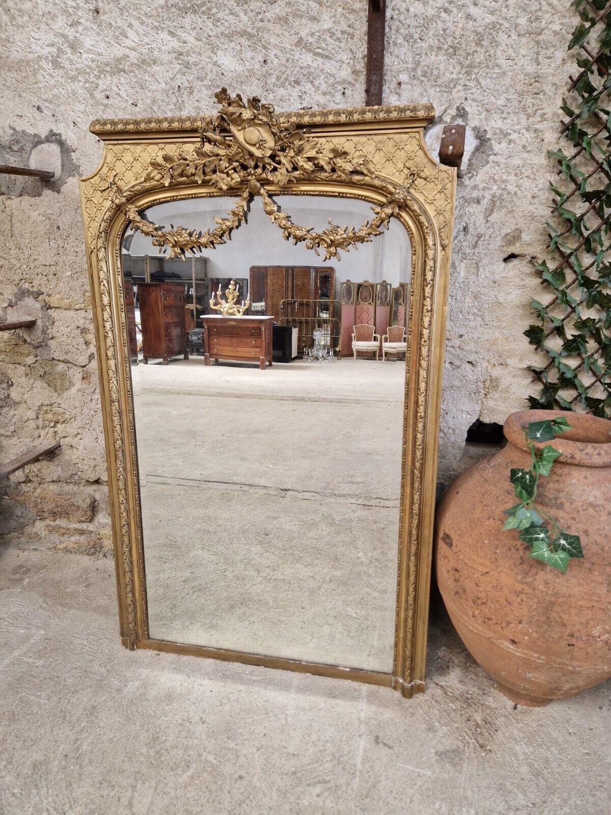 Frameless Smoked Antique Mirror. Antiqued Grey Glass Mirror With Cloudy,  Smokey Feel. Vintage-inspired Antique Wall Mirror. 