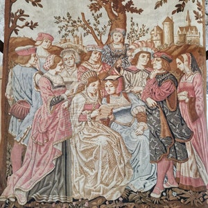 Antique French Tapestry Large 225 x 120 cm