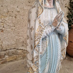 19th Century Religious Statue Mary of Lourdes Church Sculpture - Etsy