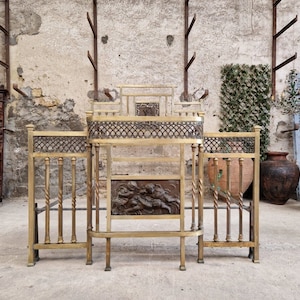 Antique Brass Bed Art Nouveau Period