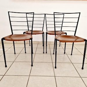 4 sedie da pranzo Vintage Staples Ladderax