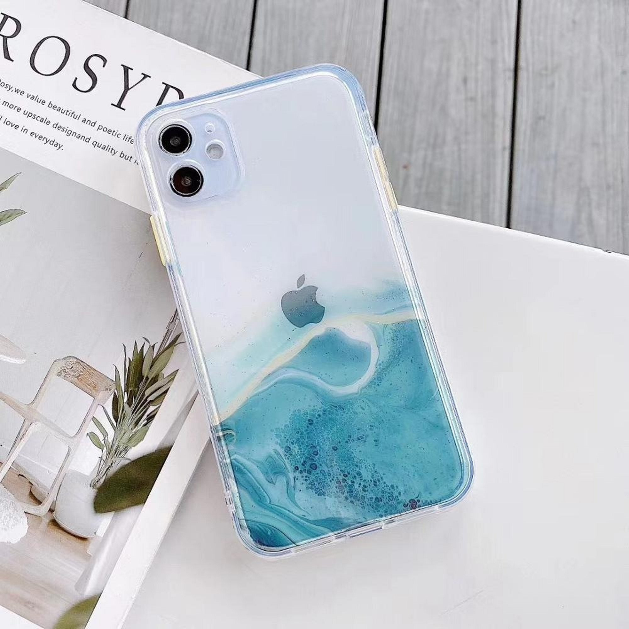 Marble Gradient Phone Case For iPhone 12 11 Pro Max case Etsy