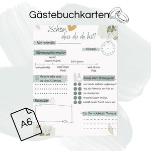 Gästebuchkarten| Eukalyptus Gästebuch| Gästebuchkarten zum Ausfüllen| Gästebuch alternative| Hochzeit| Wedding| Fragekarten zum Ausfüllen